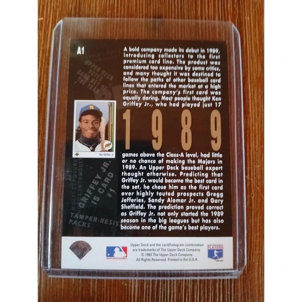 Lot of 6 KEN GRIFFEY JR Rookie Card Donruss No Dot Bloody Elbow Wrong Birthplace